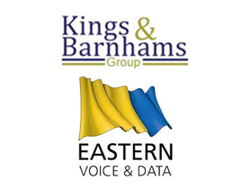 Kings & Barnhams Group & Eastern Voice & Data Logo